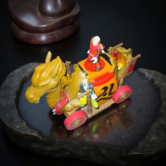 2014 Fisher-Price Imaginext Samurai Dragon Wagon 2 Samurai Warrior Figures - Picture 1 of 13